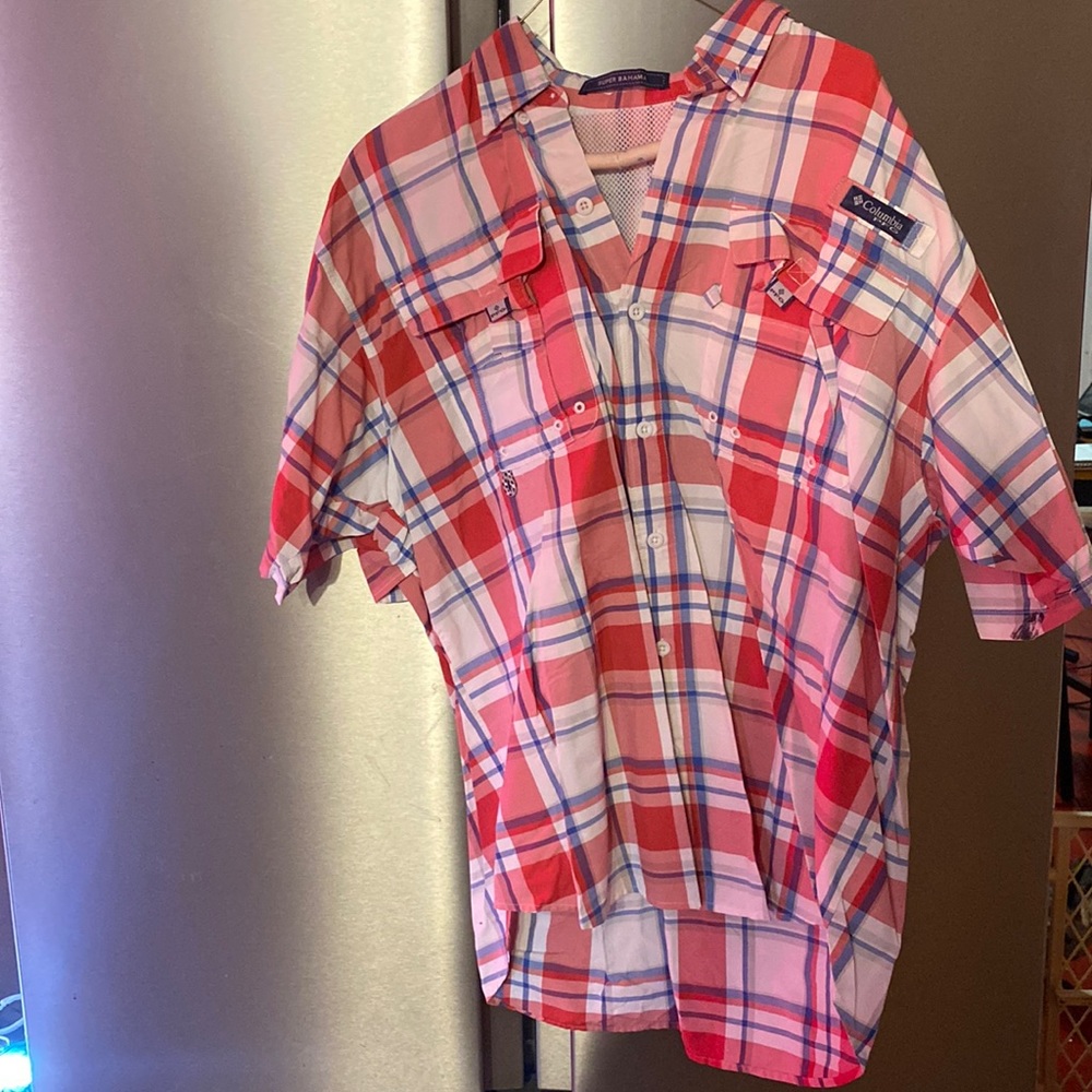 Columbia PFG fishing shirt. Short sleeve large